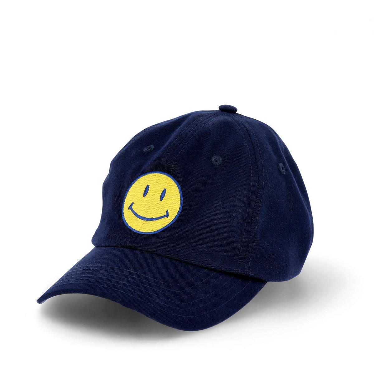 Main image of 'Smiley' Youth Baseball Hat - Navy image